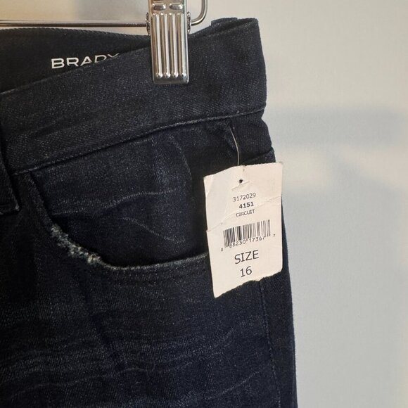 DL1961 BRADY Slim ActiveX Smart Denim Blue Jeans - Size 16 (KIDS) - Picture 3 of 5